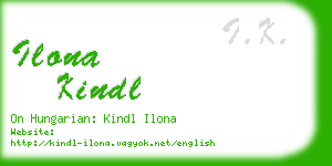 ilona kindl business card